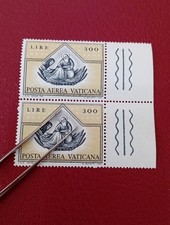 30 Set 1971 Posta Aerea Vaticana La Visione di Ezechiele Coppia PA n 56 L. 300