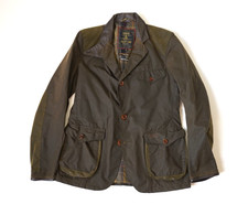 RARA | BARBOUR DEPT (B) GIACCA SPORTIVA COMANDANTE SMALL S VERDE COTONE CERATO