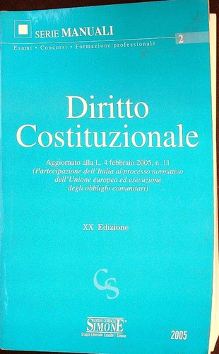 Diritto costituzionale vv - diritto,