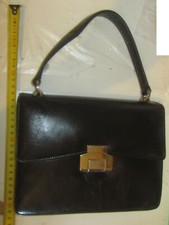 Gucci Borsa Borsetta gioiello pochette VINTAGE anni 50/60 Pelle Nera BAG HANDBAG