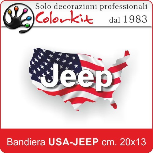 Adesivo bandiera usa jeep - adesivo, usa-jeep