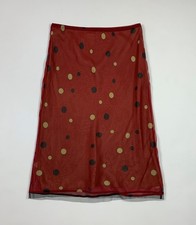 Penny pull gonna donna usato longuette rossa W34 tg 48 skirt woman leggera T8516
