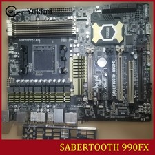 PER ASUS SABERTOOTH 990FX AMD DDR3*4 socket AM3+ 32GB ATX scheda madre test OK