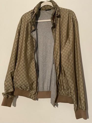 Rara giacca vento gucci gg - a,