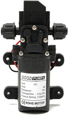 Pompa Acqua Autoadescante a Membrana Ad Alta Pressione 12V DC 0.9 Mpa 6L/Min 70W