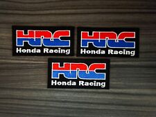 3 pezzi HONDA Racing HRC Team MOTOCICLE ferro su toppe ricamate cucite