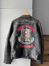 Giacca Moto Vintage Ed Hardy