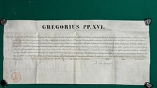 Documento, Bolla Papale di Gregorio XVI, originale del 1846