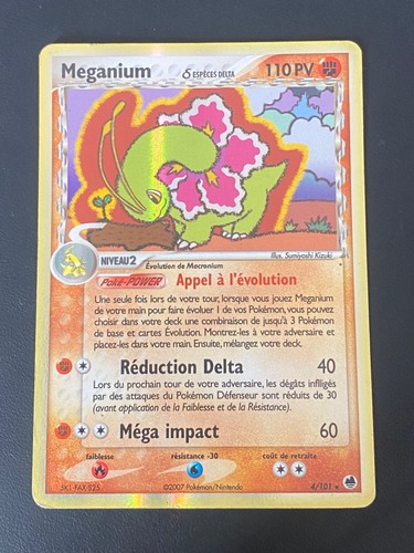 Carte pokemon meganium 101 - carte,