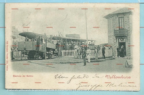 Cartolina stazione del - cartolina, ex
