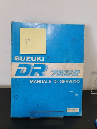 Manuale officina suzuki dr750s - suzuki,
