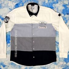 Camicia shirt hemd Paul & Shark Yachting cotone ricamata Taglia XL (46) 18"