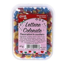 Lettere zucchero colorate - di,