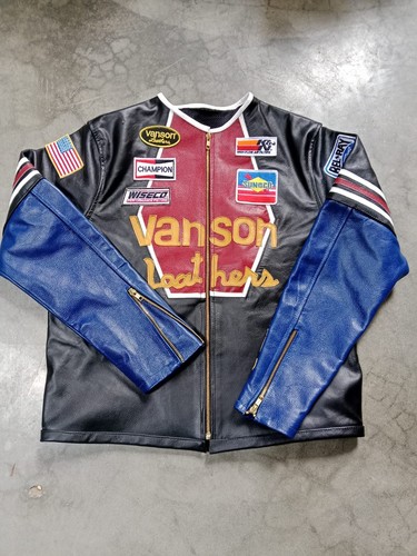 Giacca pelle vanson moto - giacca,