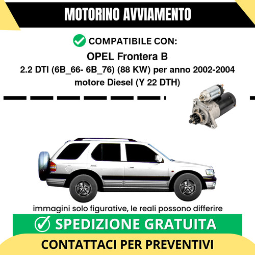Motorino avviamento opel - motorino,