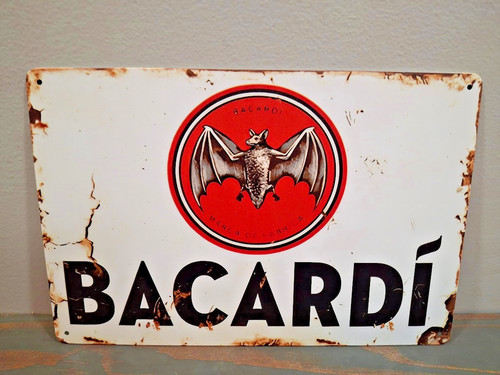 Insegna metallo bacardi - metallo,