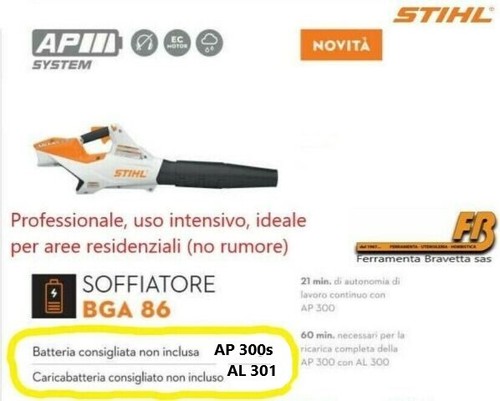Soffiatore stihl bga - 86,