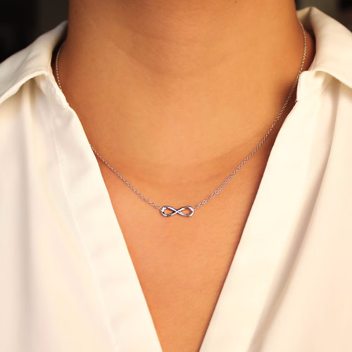 Collana acciaio inox a - in,