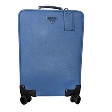 Valigia Trolley Prada in pelle Saffiano turchese-LIMITED EDITION