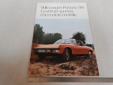 DEPLIANT BROCHURE ORIGINALE VOLKSWAGEN PORSCHE 914 1970 IN ITALIANO