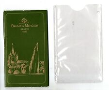 BAUME & MERCIER - LIBRETTO MANUALE DIGARANZIA ORIGINALE ANNI '70 VINTAGE BOOKLET