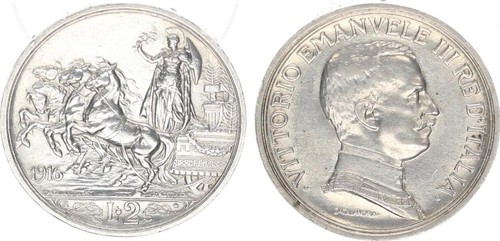 1916 italia lire 1914 - 2,