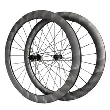700C 50mm Profondità Ghiaia Bicicletta Carbonio Set Ruote 23mm Larghezza Interna Disco Ruota