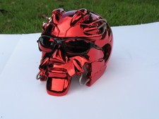 Oakley Bob testa lucida cromata rossa giulietta moneta lama carbonio vetrina eroe