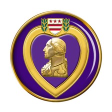 Distintivo spilla cuore viola