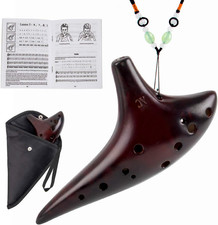 Ocarina in Ceramica Fumé