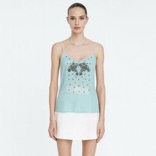 Zara Fairy Top XS Blu Perline