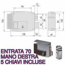 11761-70-1-N7 CISA serratura