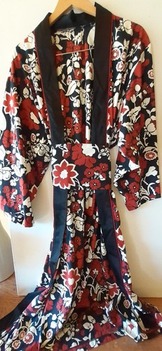 Kenzo kimono nero fantasia - kimono,