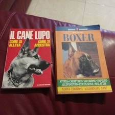 COPPIA  LIBRI BOXER SUCCESSSI SONZOGNO EDIZIONE 1997 IL CANE LUPO DE VECCHI 1977