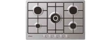 Candy Piano Cottura 5 Fuochi  Gas Incasso 1 Doppia corona 75 cm Inox CHW74WX