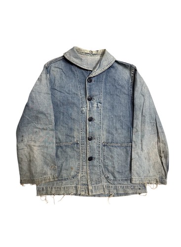 Giacca militare denim collo