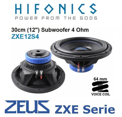 Hifonics zxe 12s4 subwoofer - zxe, 30