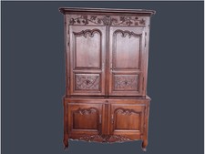 CREDENZA DOPPIO CORPO IN NOCE