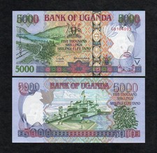 Uganda 5000 scellini 2005 UNC
