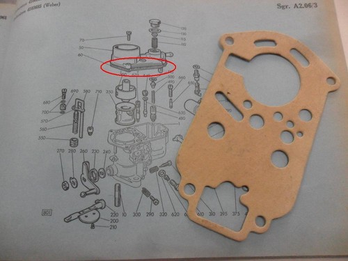 Guarnizione carburatore - guarnizione,
