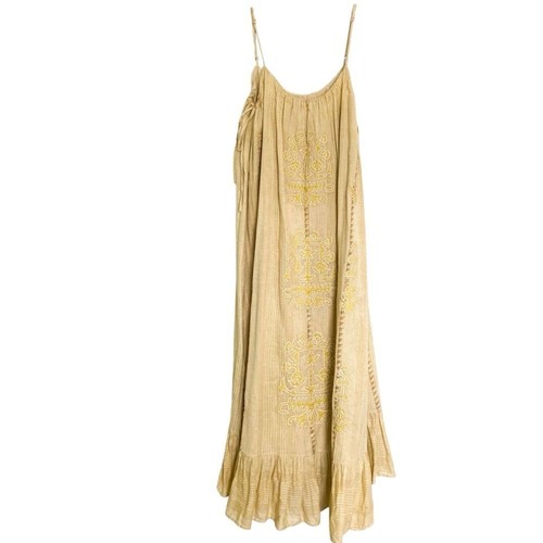 Maxi abito bohemien - , ricamato