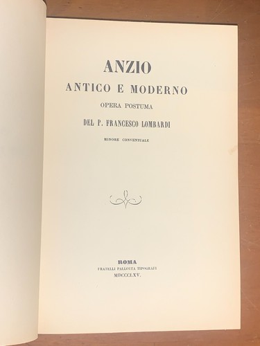 Anzio antico moderno opera - antico,