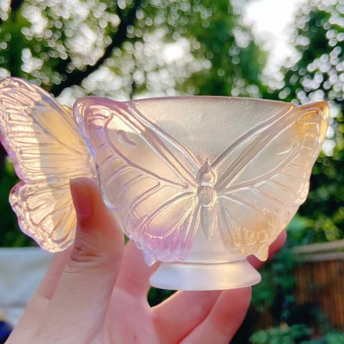 Tazza farfalla smaltata cinese