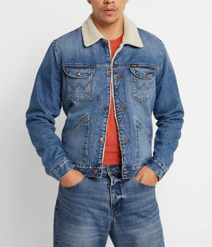 Wrangler 124mj sherpa jacket - 124mj,