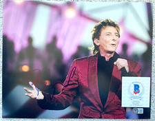 FOTO FIRMATA BARRY MANILOW 11x14 CANTANTE MUSICISTA POTREBBE ESSERE MAGIC MANDY BAS