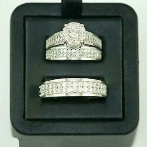 Anello trio matrimonio ct - anello,