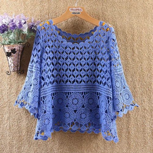 Maglione donna uncinetto - , crop
