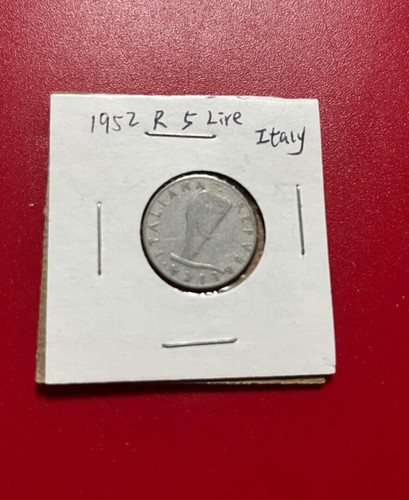 1952 lire italy coin - lire,