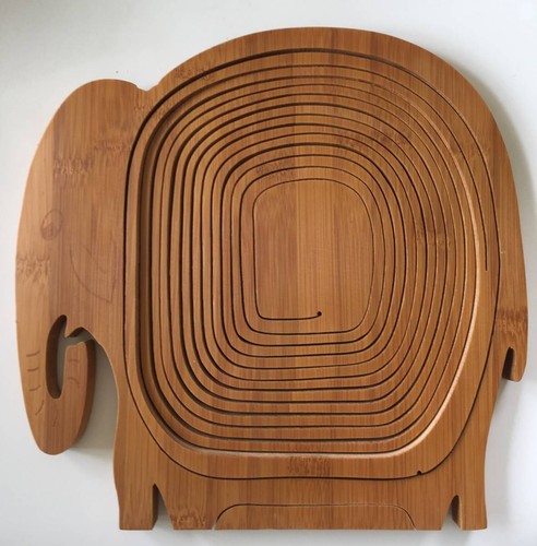 Cesto frutta elefante legno - cesto,