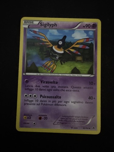 Carta pokemon sigilyph 98 - carta,
